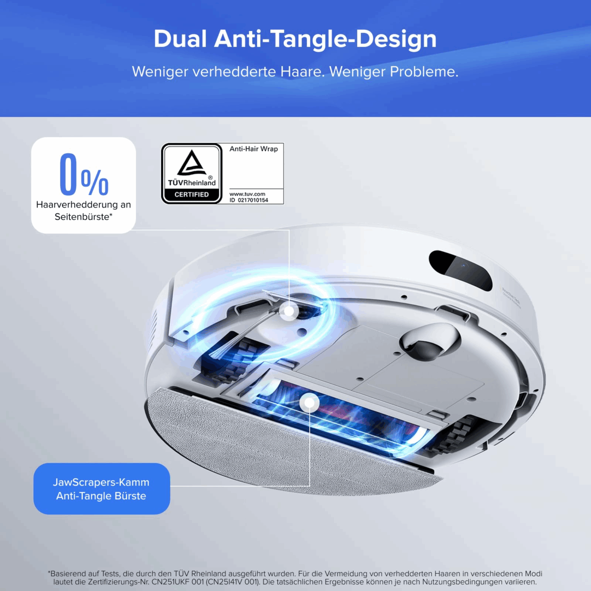 roborock Q7 L5+ Robot Vacuum Cleaner Set with Automatic Dust Emptying, Dual Anti-Tangle System, 8,000 Pa Suction Power, Electronic Water Tank, LiDAR Navigation - Image 10