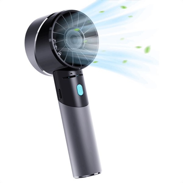 Lepwings Handheld Fan, Mini Fan USB Rechargeable with 4 Speeds, 16 Hours Long Working Time, Small Portable Fan for Travel, Office, Home, Outdoor