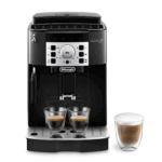 De'Longhi Magnifica S ECAM 22.110.B fully automatic coffee machine with milk frother for cappuccino, with espresso direct selection buttons and rotary control, 2-cup function, 1.8 liter water tank
