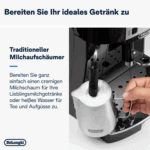 De'Longhi Magnifica S ECAM 22.110.B fully automatic coffee machine with milk frother for cappuccino, with espresso direct selection buttons and rotary control, 2-cup function, 1.8 liter water tank - Image 4