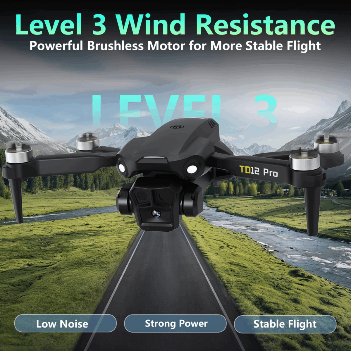 Toladrone TD12PRO Drone with Camera 4K,Mini Drone for Beginners with Carrying Case Foldable Quadcopter - Image 3