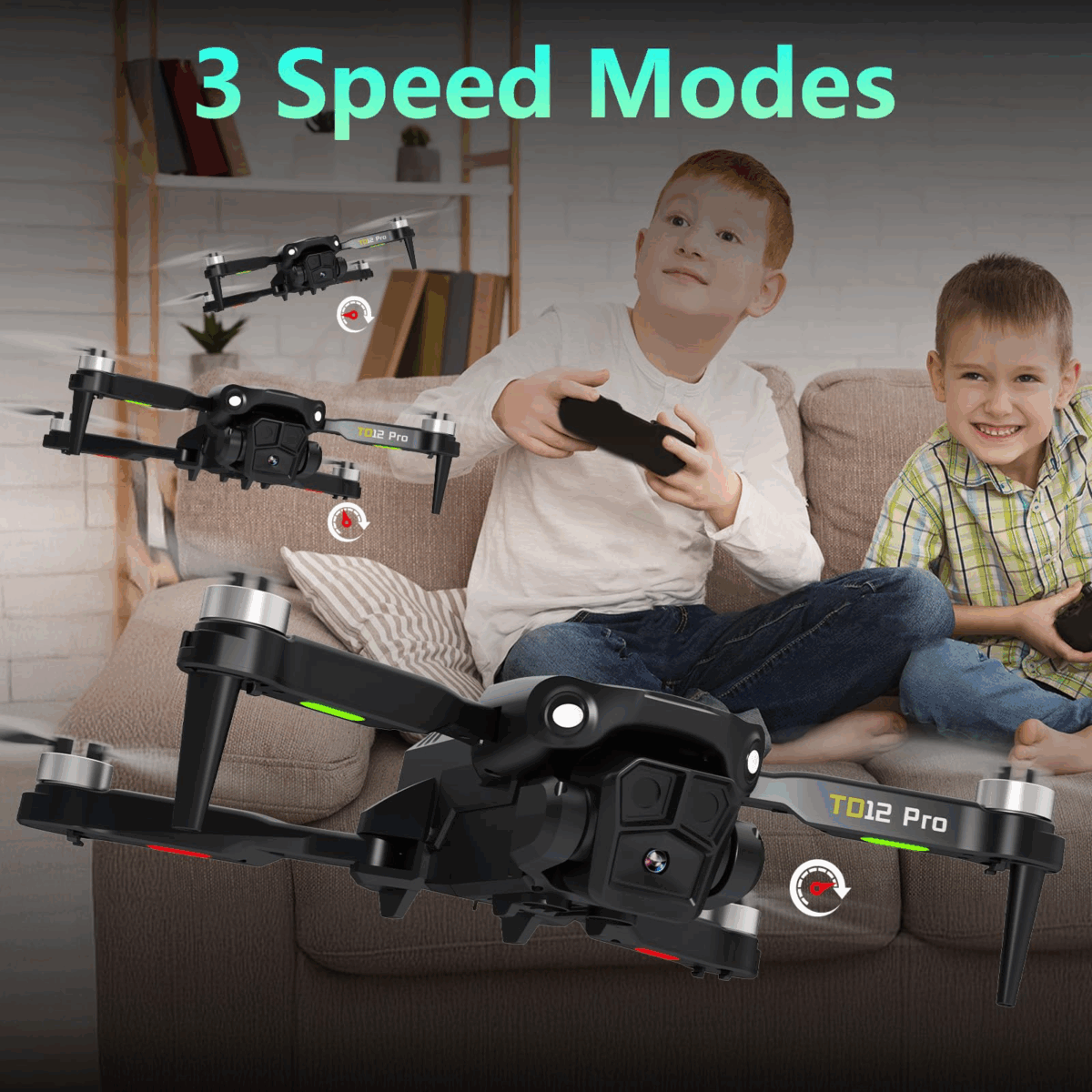 Toladrone TD12PRO Drone with Camera 4K,Mini Drone for Beginners with Carrying Case Foldable Quadcopter - Image 6