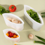 Reusable Storage Bag, 12 Pack 100% Silicone Food Storage Bags Stand Up Silicone Zip Lock Bags for Food Container, Freezer Microwave Oven Dishwasher Safe, 4 Medium 4 Small 4 Extra Small, Translucent - Image 4