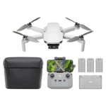 DJI Bundle Fly More Mini 4K, Camera Drone 4K UHD, Less than 249g, Video Transmission over 10km, Auto Return, Three Batteries, Flight Time max. 93 min, C0, QuickShots