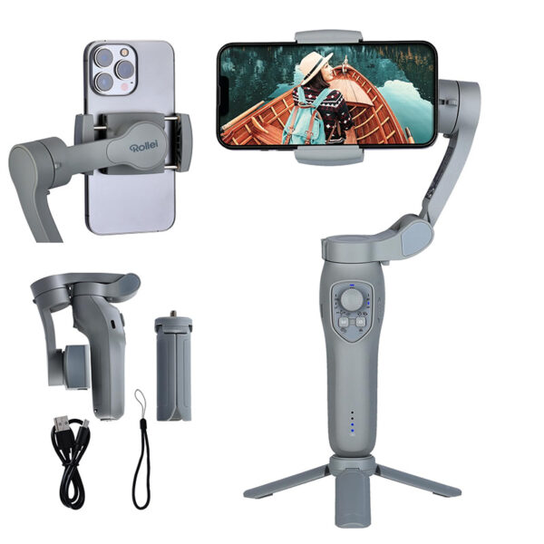Rollei Steady Butler Mobil 3 SE, Small, Lightweight, Foldable Smartphone Gimbal