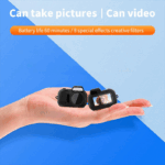 Mini Caméra Porte-clés, Mini Enregistreur Vidéo 1080P, avec écran de 0,96 Pouces, Petit Porte-clés pour Appareil Photo, Appareil Photo Miniature pour Enfants, étudiants - Image 9
