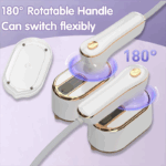 Travel Steamer Iron for Clothes Mini - Portable Ironing Machine Travel Small Size Portable Steamer Travel College Dorm Home Essentials Steamer for Clothes(White) - Image 2