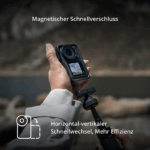 DJI Osmo Action 4 Essential Combo, 4K/120fps Action Cam with 1/1.3 Inch Sensor, Underwater Camera, Stunning Low-Light Recordings, 10-Bit and D-Log M Colour Performance, Long Lasting 1770 mAh Battery - Image 3