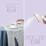 Travel Steamer Iron for Clothes Mini - Portable Ironing Machine Travel Small Size Portable Steamer Travel College Dorm Home Essentials Steamer for Clothes(White) - Image 3