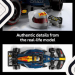 LEGO Speed Champions Oracle Red Bull Racing RB20 F1 Race Car Model Kits - Building Set for Adults, Ages 18+ with Realistic Features - Red Bull F1 DIY Crafts for Display - Gift Idea for F1 Fans - 77243 - Image 4