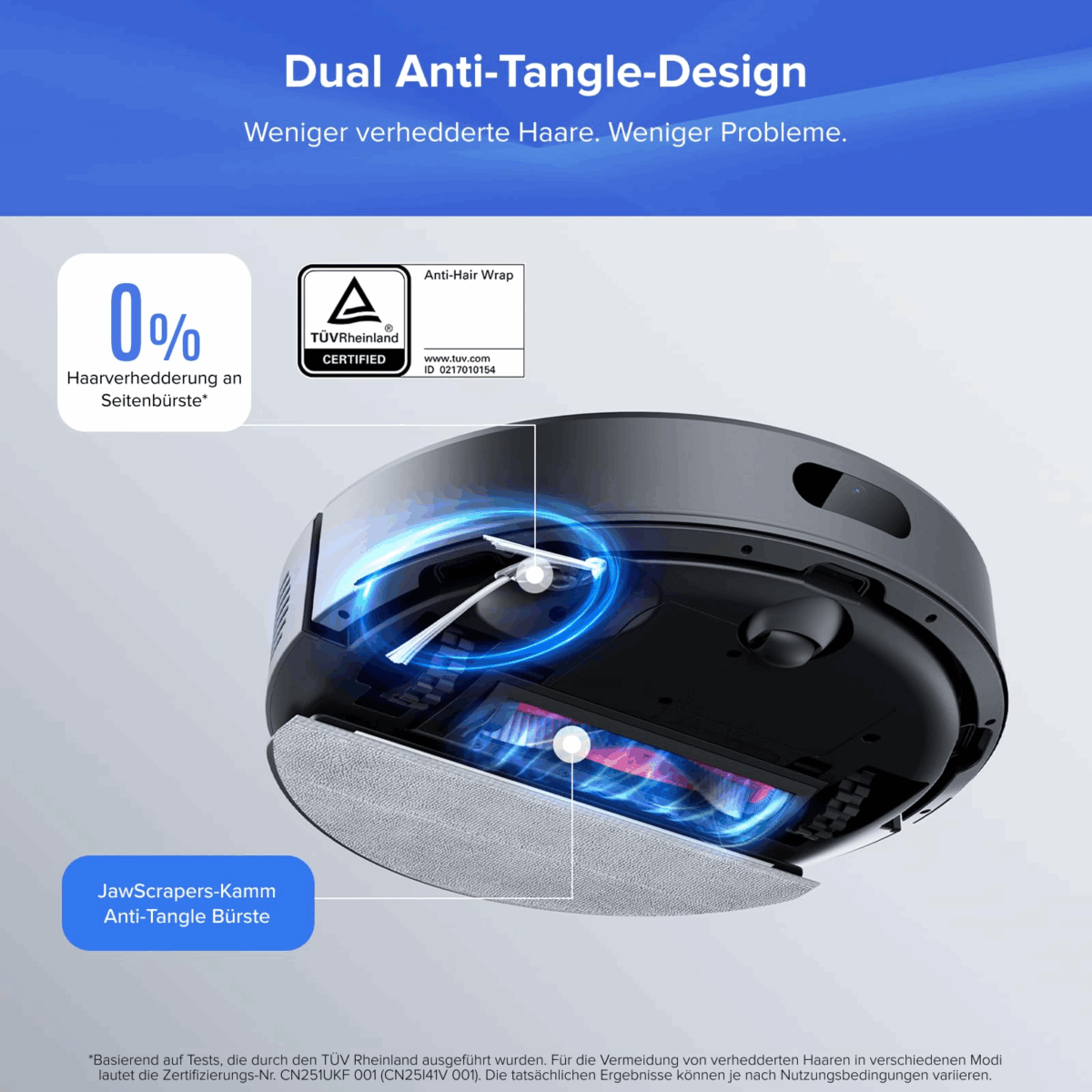 roborock Q7 L5+ Robot Vacuum Cleaner Set with Automatic Dust Emptying, Dual Anti-Tangle System, 8,000 Pa Suction Power, Electronic Water Tank, LiDAR Navigation - Image 4