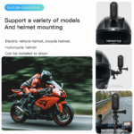 Zeerkeer Mini Thumb Action Camera 120° Wide Angle Lens 1080P Mini Body Camera with Magnetic Lanyard 360° Clip Helmet Action Camera Portable Outdoor Bicycle Motorcycle Sports Camera - Image 5