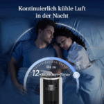 Levoit - DC Motor Tower Fan - 20 dB Very Quiet Fan - 4 Modes/12 Levels/12 Hours Timer - Fan with Remote Control and Cooling - Tower Fan with 7.9 m/s Speed - 24 W Floor Fan - Image 7
