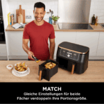 Ninja Foodi MAX Dual Zone [AF400EUCP] Hot Air Fryer 2 Large Frying Compartments, 6 Functions, 2 Independent Garzones, 9.5 Litres - Image 6