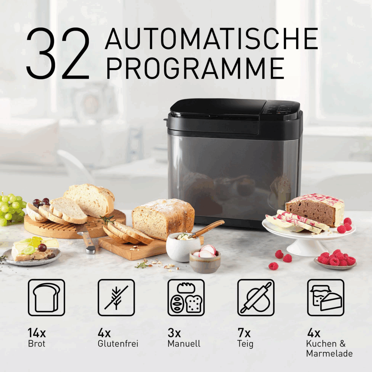 Panasonic SD-YR2540 Premium Grey Fully Automatic Bread Maker - Image 6
