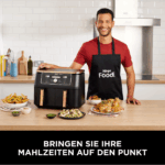 Ninja Foodi MAX Dual Zone [AF400EUCP] Hot Air Fryer 2 Large Frying Compartments, 6 Functions, 2 Independent Garzones, 9.5 Litres - Image 7