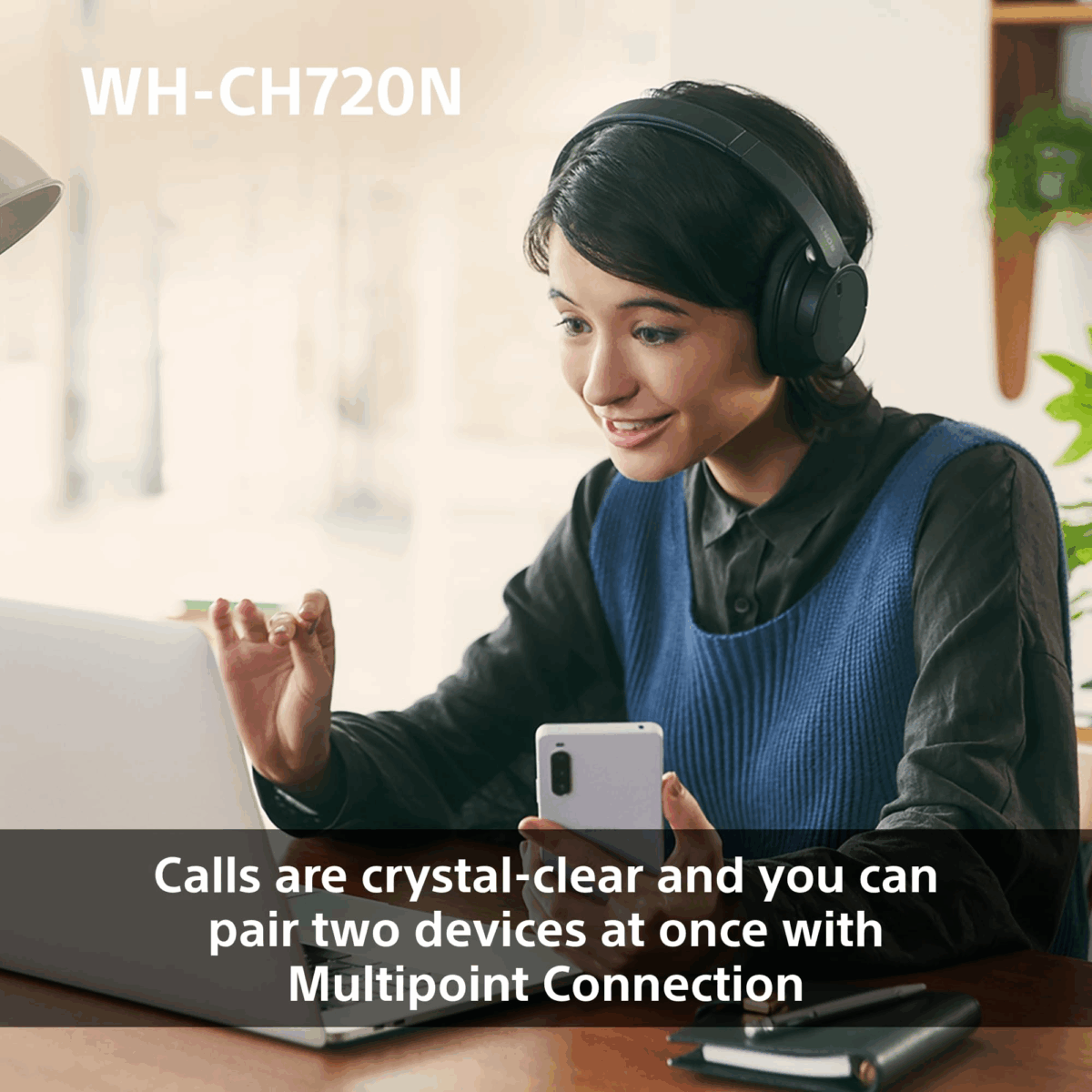 Sony WH-CH720N Wireless Bluetooth Noise-Canceling Headphones - Image 9