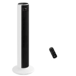Levoit - DC Motor Tower Fan - 20 dB Very Quiet Fan - 4 Modes/12 Levels/12 Hours Timer - Fan with Remote Control and Cooling - Tower Fan with 7.9 m/s Speed - 24 W Floor Fan