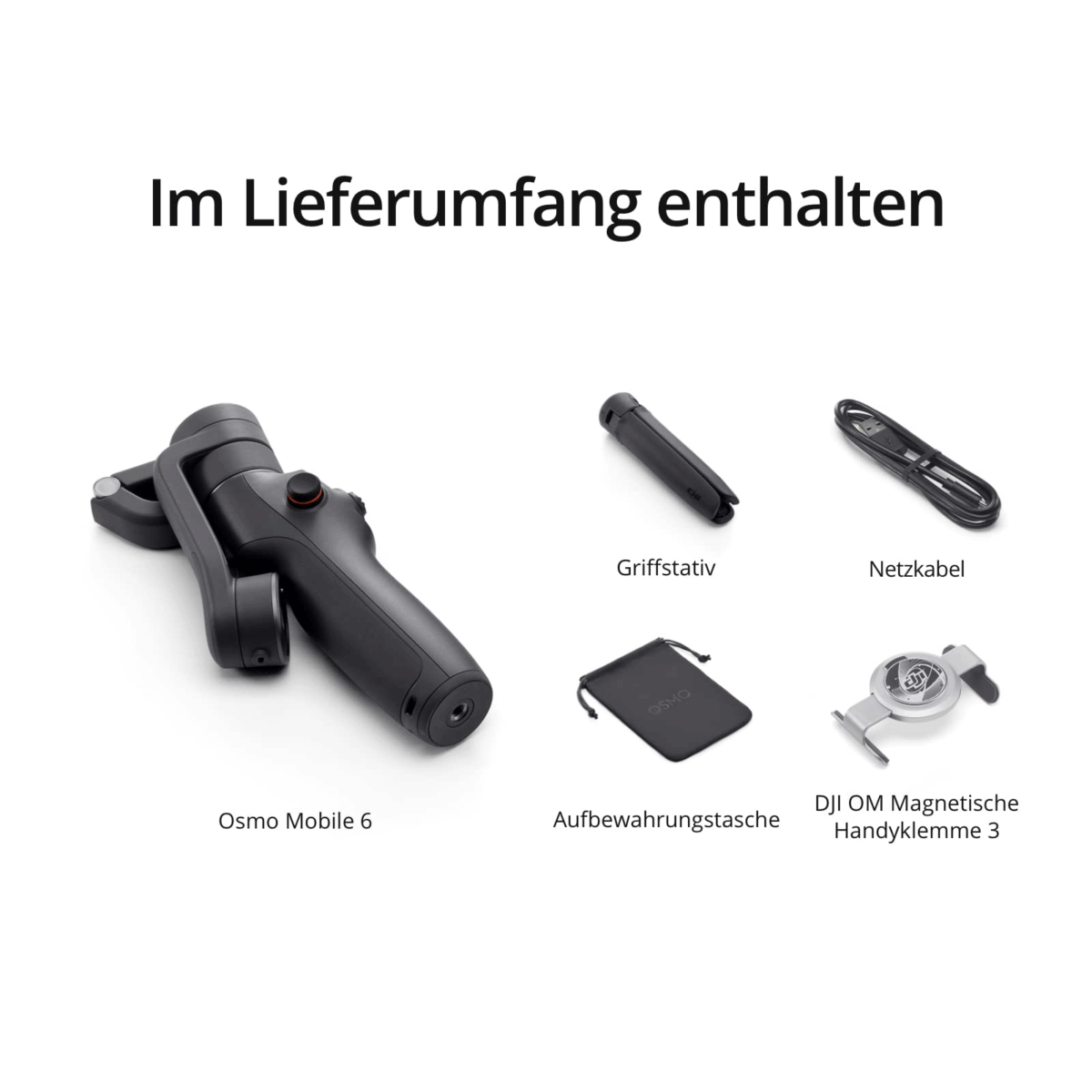 DJI OSMO Mobile 6 smartphone gimbal, 3-axis stabilisation, built-in extension rod, handy and foldable, vlog gimbal - Image 8