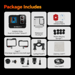 SVBONY SVGo (2nd Action Camera, 4K 30fps, Waterproof Camera for Night/Low Light, F2.0/F1.4 Dual Lens Action Camera, 145°FOV, Dual IPS Screen for Travel, Vlog - Image 9