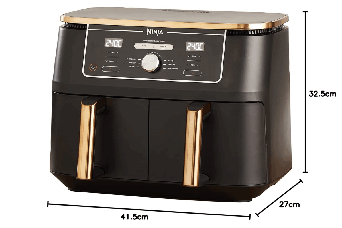 Ninja Foodi MAX Dual Zone [AF400EUCP] Hot Air Fryer 2 Large Frying Compartments, 6 Functions, 2 Independent Garzones, 9.5 Litres - Image 10